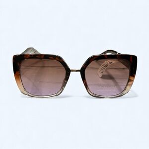 Tahari Women’s Tortoise Oversized Cat-Eye Sunglasses
